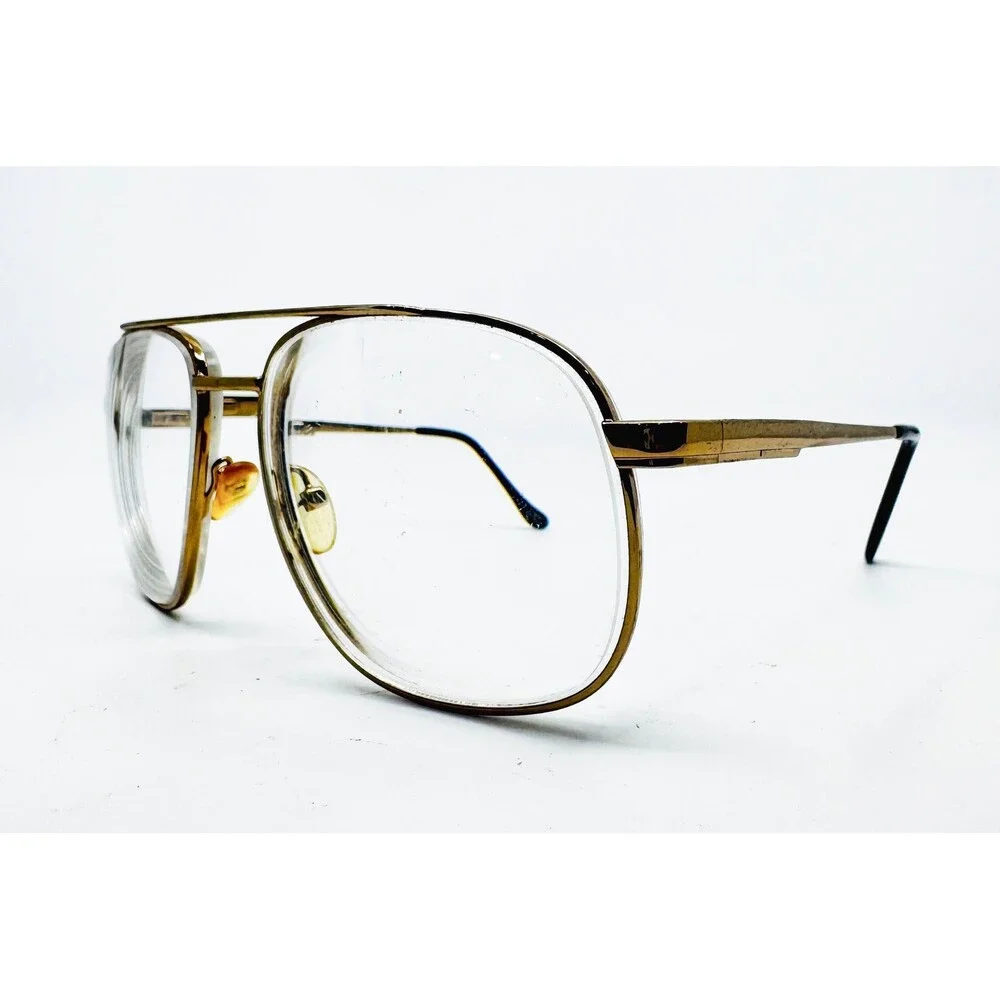 Titmus T261 Safety Glasses Mens Gold Aviator Z87-2 CS82 Metal Frames 54-20 140